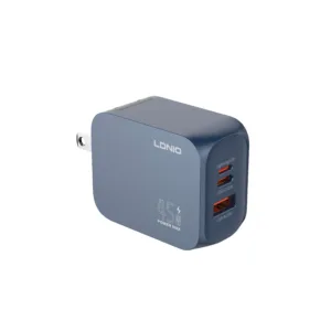 45W GAN (USB-C +USB-A + LIGHTNING) Super Fast Charger LDNIO Q6