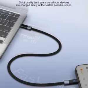 LDNIO LC242C 65W Type C to C Cable Automatic Power off for Phone Support PD and QC Fast Charging 2M