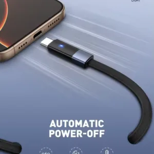 LDNIO LC242C 65W Type C to C Cable Automatic Power off for Phone Support PD and QC Fast Charging 2M