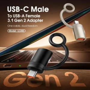 LDNIO LC280 USB Convertor Type-C to USB-A Supports OTG Transfer
