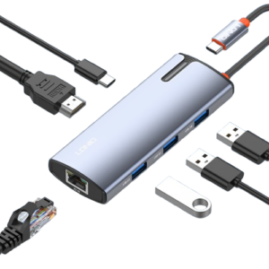 Ldnio DS-16H 6 In 1 Usb C Dock Station