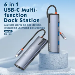 Ldnio DS-16H 6 In 1 Usb C Dock Station