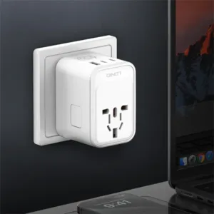Ldnio Z6 3 USB Ports 65W GaN Universal All-In-One Travel Adapter