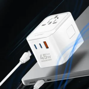 Ldnio Z8 GaN 45W Universal Travel Adapter All-In-One Adapter