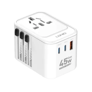 Ldnio Z8 GaN 45W Universal Travel Adapter All-In-One Adapter