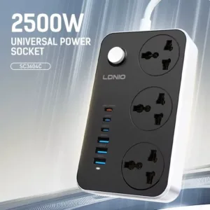 LDNIO SC3604C PD20W (3C+3U) 3PORT Power Strip (NEW VARIENT)