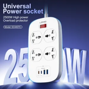 LDNIO SC4407C 45W 4Port Power Strip EU Plug (NEW EDITION)