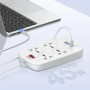 LDNIO SC4407C 45W 4Port Power Strip EU Plug (NEW EDITION)
