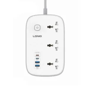 LDNIO SC6 Power Strip GAN 45W USB-C Port EU PLUG