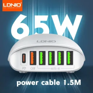 Ldnio A6573C 65W Multi-ports Desktop Charging Station