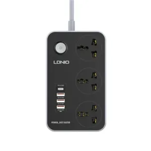 Ldnio SC3412 3 AC Outlets Universal Power Strip