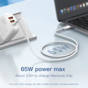 Ldnio LC902C USB C PD 65W USB Type-C to Type-C USB 3.2 Cable Fast Charging Data Cable 2Meter