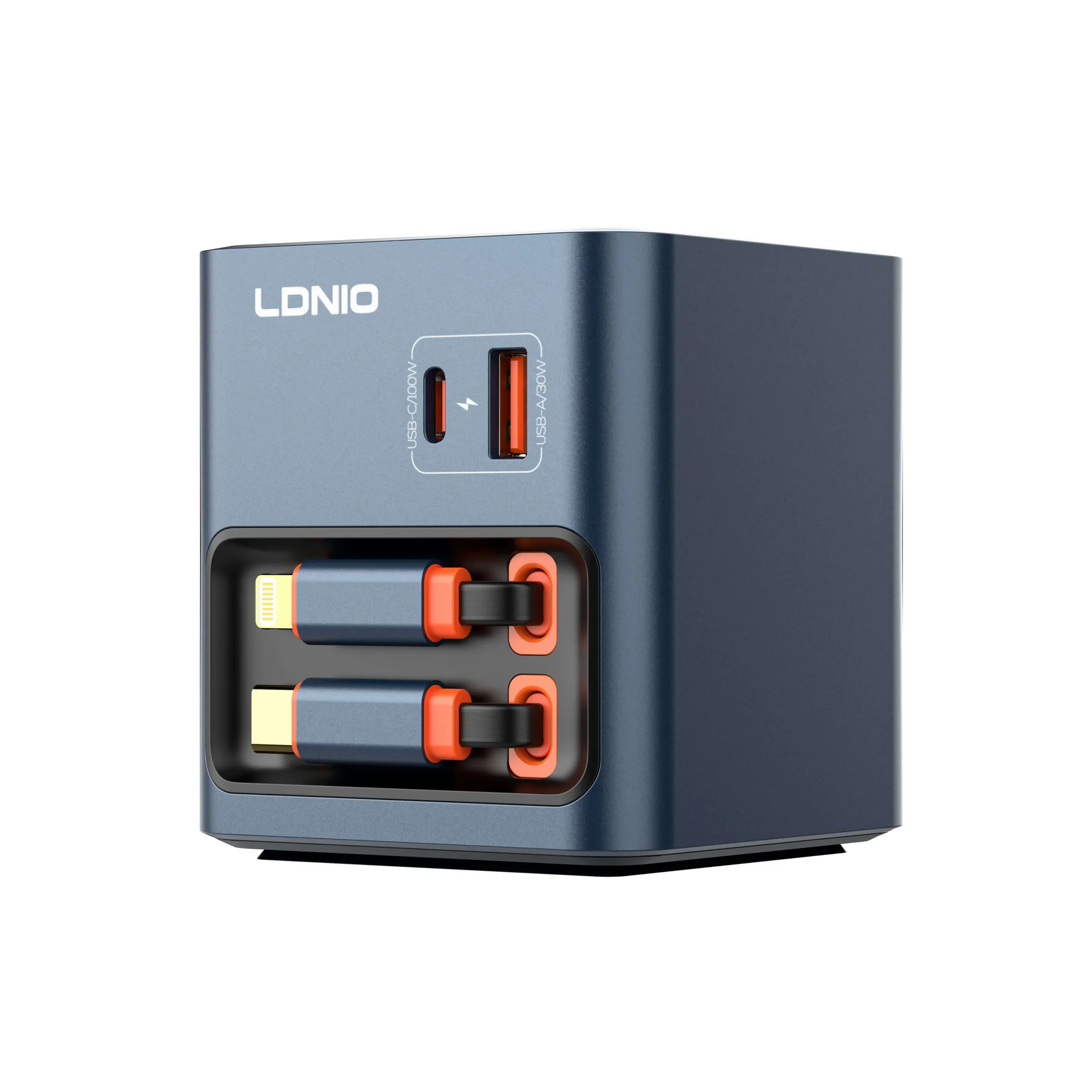 Ldnio Q16 100W gallium nitride charger, with extendable cable (1) Ldnio Q16 100W gallium nitride charger, with extendable cable