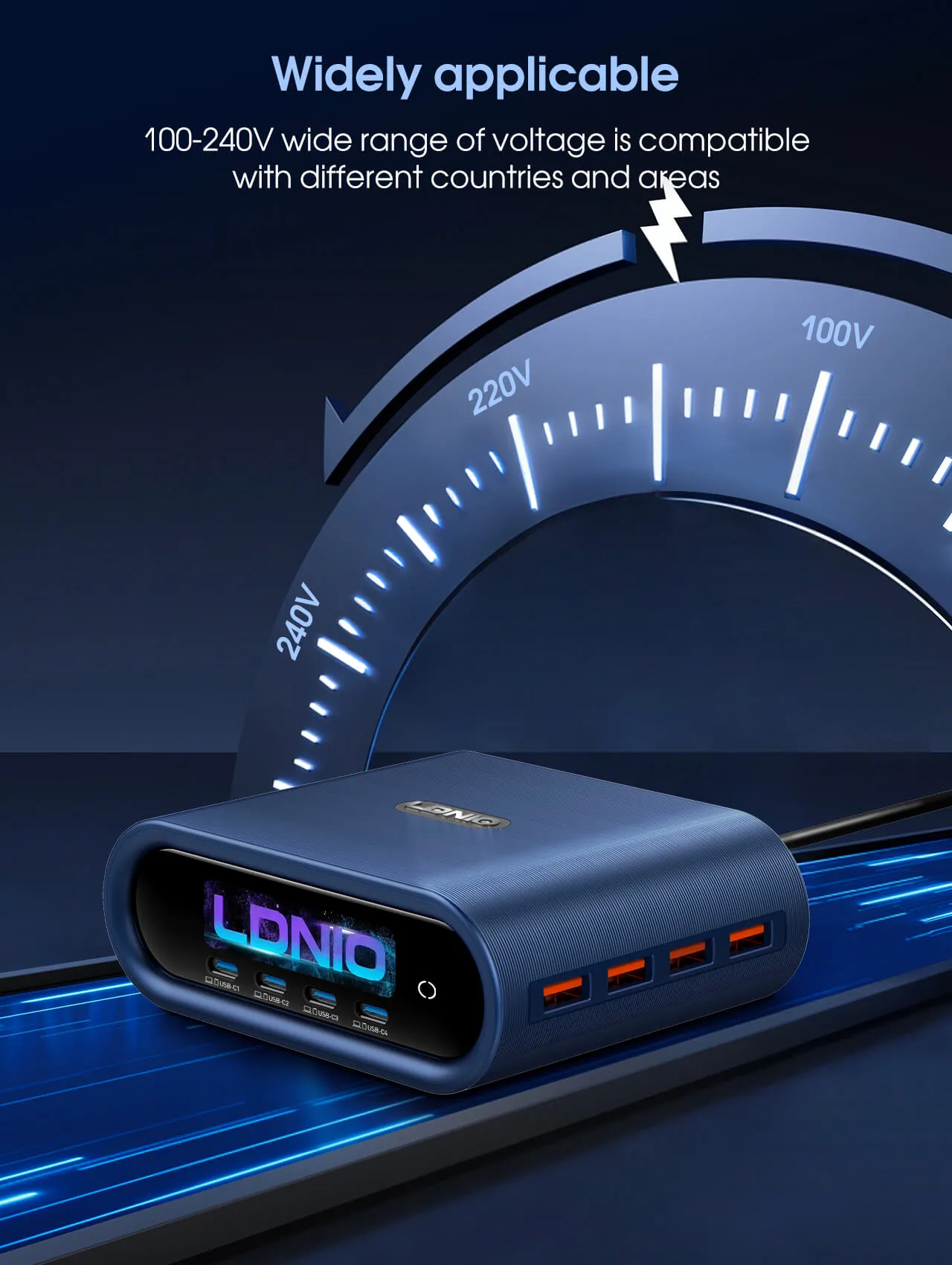 Ldnio Q17 GaN 100W Super Fast Desktop Charger (3) Ldnio Q17 GaN 100W Super Fast Desktop Charger